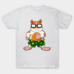 Hamster with colorful Shorts & Sunglasses T-Shirt